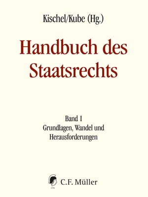 cover image of Handbuch des Staatsrechts--Neuausgabe